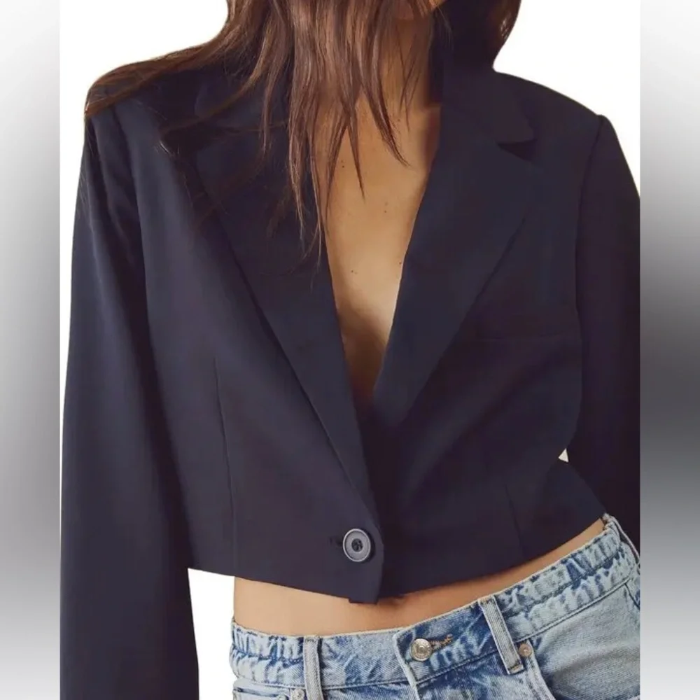 FREE PEOPLE We The Free Block Party Blazer in Black